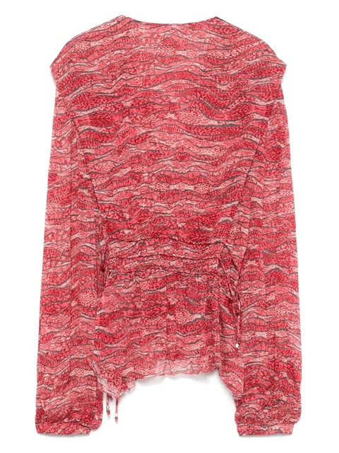 MARANT ÉTOILE Axeline blouse - Red - zdjęcie produktu nr 2