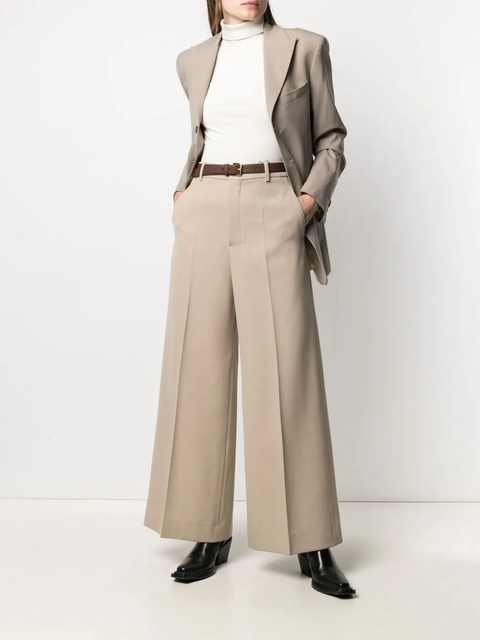 AMI Paris high-waisted palazzo pants - Neutrals - zdjęcie produktu nr 1