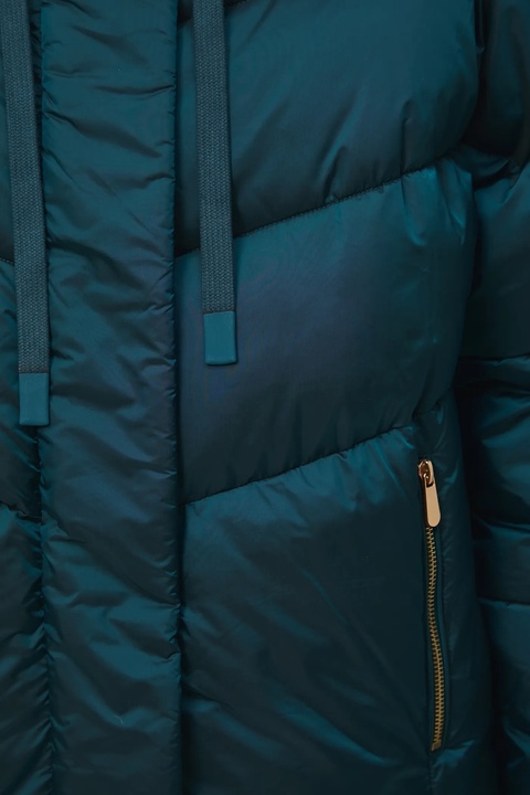 Medicine kurtka damska kolor zielony zimowa oversize - zdjęcie produktu nr 2