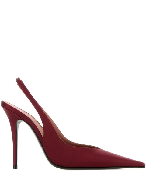 Amina Muaddi 105mm Anok pointed-toe pumps - Red - zdjęcie produktu nr 2