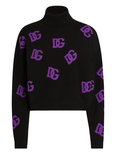Dolce & Gabbana DNA wool DG-logo sweater - Black - zdjęcie produktu nr 1