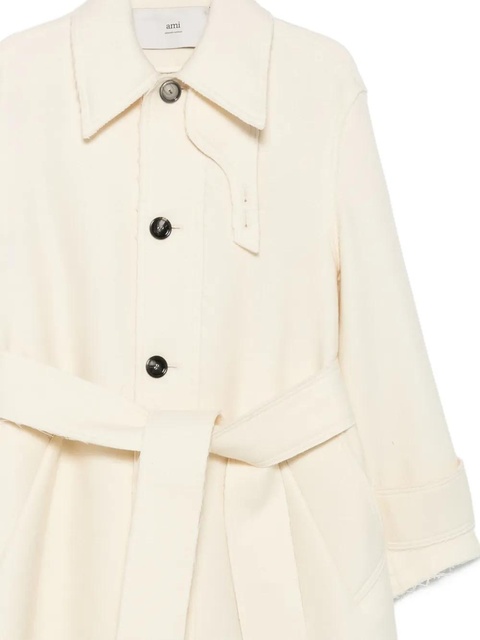 AMI Paris belted coat - Neutrals - zdjęcie produktu nr 2