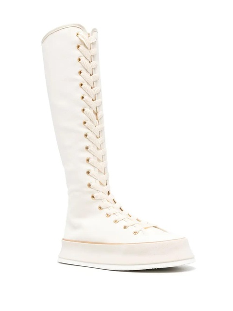 Max Mara canvas lace-up sneakers - Neutrals - zdjęcie produktu nr 2