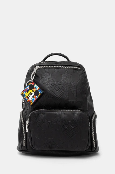 Desigual plecak ALL MICKEY CHESTER damski kolor czarny mały 25SAKP04 - zdjęcie produktu nr 2