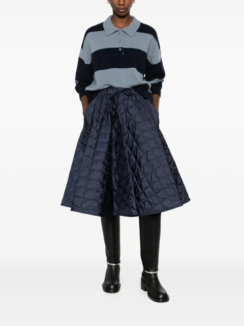 Prada quilted drawstring midi skirt - Blue - zdjęcie produktu nr 2