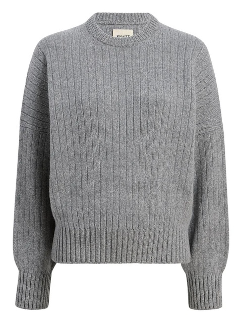 KHAITE ribbed sweater - Grey - zdjęcie produktu nr 1