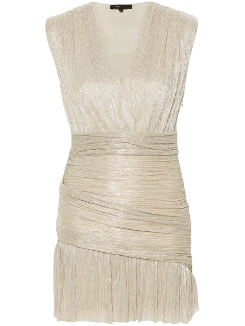 Maje ruched lurex mini dress - Neutrals - zdjęcie produktu nr 1