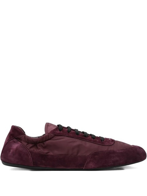 Prada Collapse lace-up sneakers - Red - zdjęcie produktu nr 1