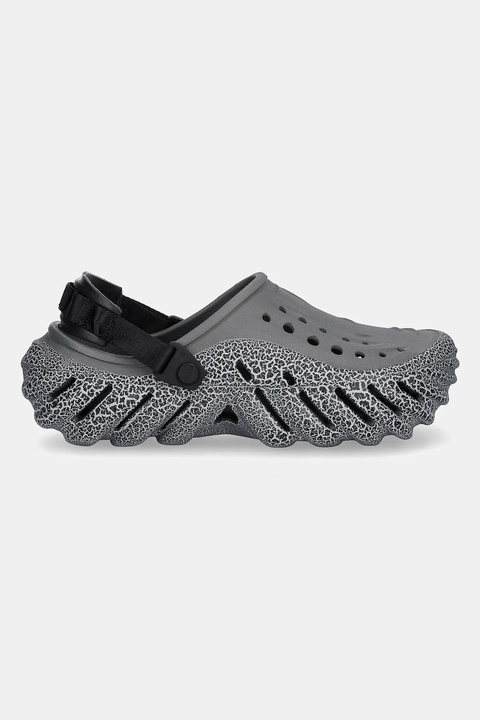 Crocs klapki Echo Crackle Clog kolor szary 211630 - zdjęcie produktu nr 2