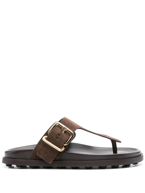Tod's suede slides - Brown - zdjęcie produktu nr 1