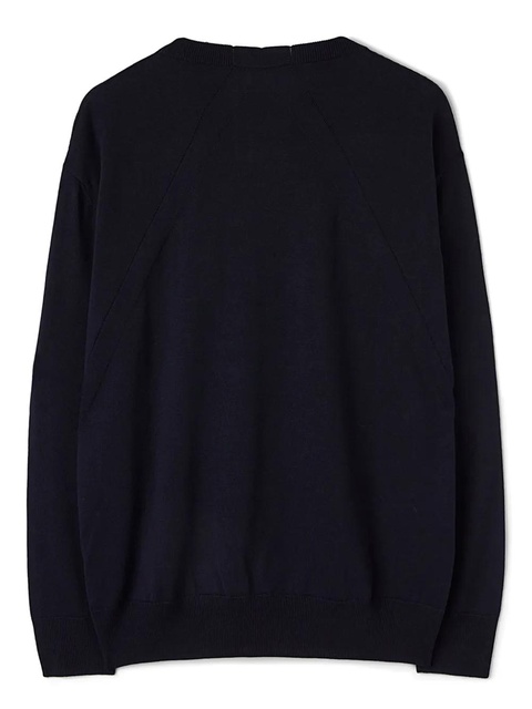 Jil Sander crew-neck wool jumper - Blue - zdjęcie produktu nr 2