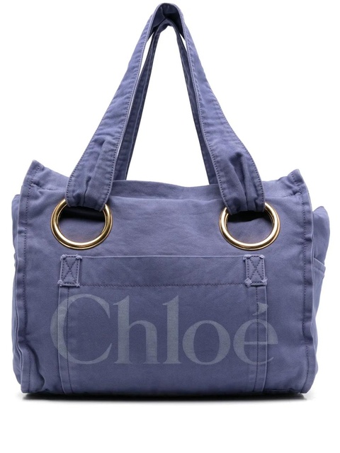 Chloé large Plage tote bag - Blue - zdjęcie produktu nr 1