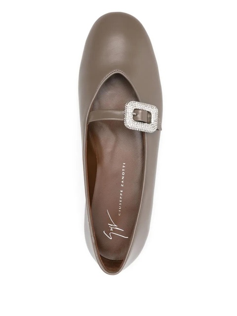 Giuseppe Zanotti Georgia Buckle ballet flats - Brown - zdjęcie produktu nr 2