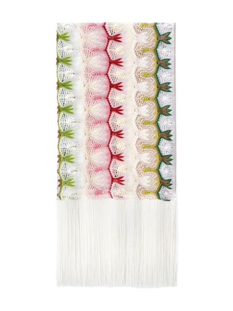 Missoni knitted scarf - White - zdjęcie produktu nr 1