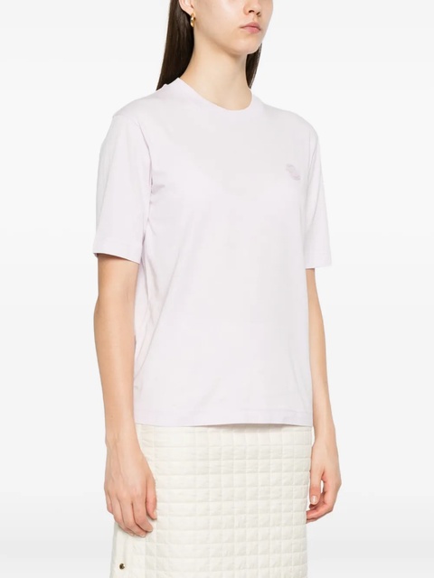 Moncler logo-patch short-sleeve T-shirt - Pink - zdjęcie produktu nr 2