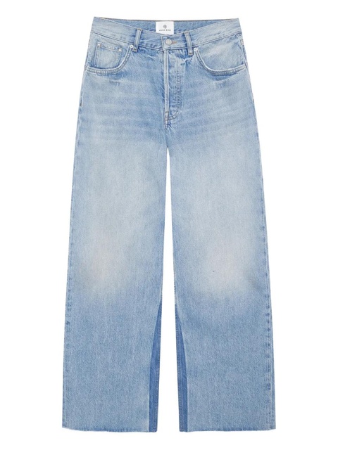 ANINE BING Manon frayed-hem jeans - Blue - zdjęcie produktu nr 1
