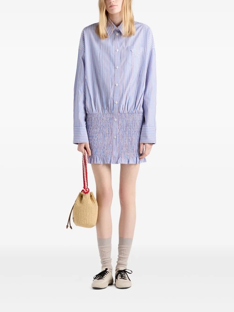 Prada striped cotton shirt - Blue - zdjęcie produktu nr 2