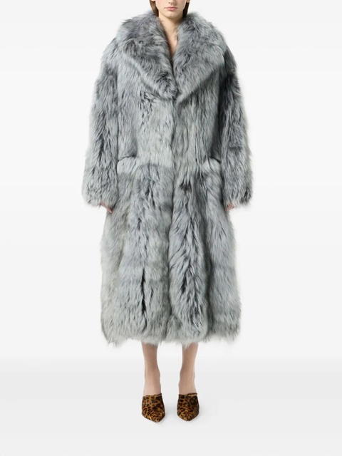 Blumarine wide-lapels fur coat - Black - zdjęcie produktu nr 2