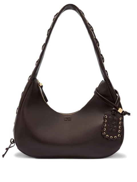 GANNI Hobo medium shoulder bag - Brown - zdjęcie produktu nr 1
