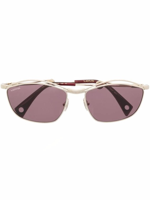 Lanvin square tinted sunglasses - Gold - zdjęcie produktu nr 1