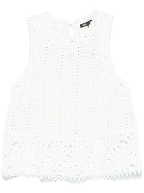 Maje crochet-knit top - White - zdjęcie produktu nr 1
