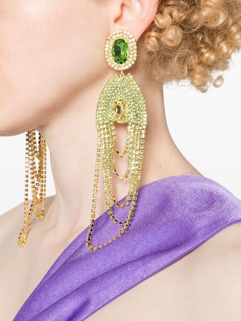 Magda Butrym crystal-embellished clip-on earrings - Gold - zdjęcie produktu nr 2
