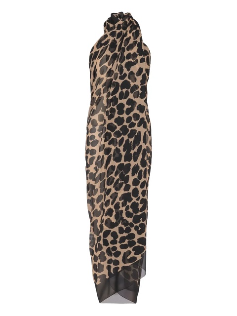 Balmain leopard-print cover-up - Brown - zdjęcie produktu nr 1