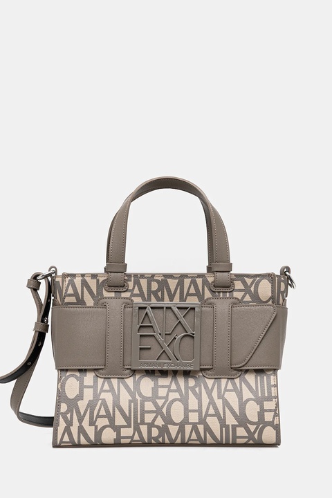 Armani Exchange torebka kolor beżowy 942690 3F742 - zdjęcie produktu nr 1