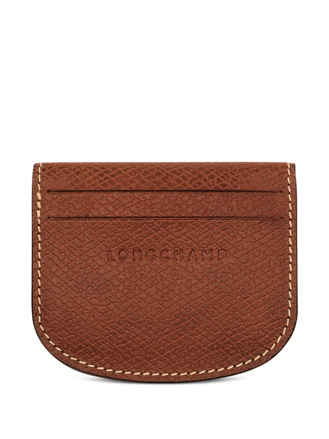 Longchamp Épure embossed leather cardholder - Brown - zdjęcie produktu nr 1