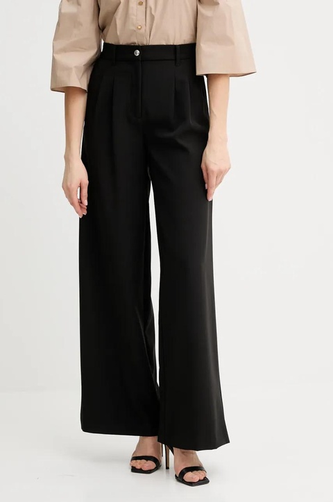 Guess spodnie ANDREE damskie kolor czarny proste high waist W5GB02 WH9Y2 - zdjęcie produktu nr 1