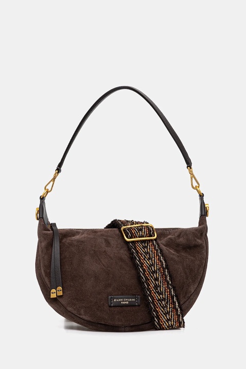 Gianni Chiarini torebka zamszowa AISHA kolor brązowy BS.12050.CM - zdjęcie produktu nr 1