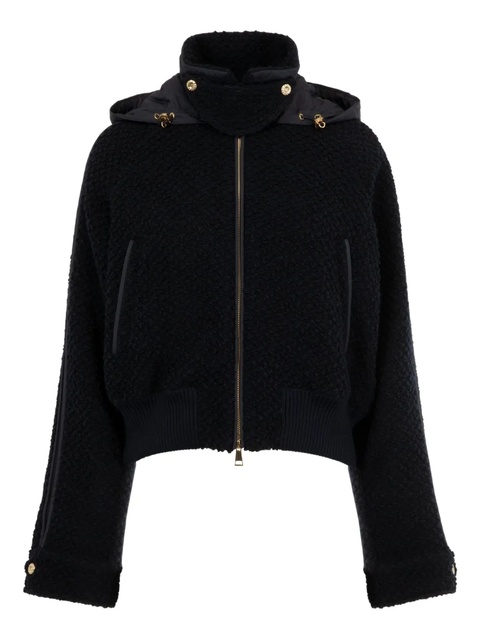 Moncler JUVIGNY hooded bomber jacket - Blue - zdjęcie produktu nr 1