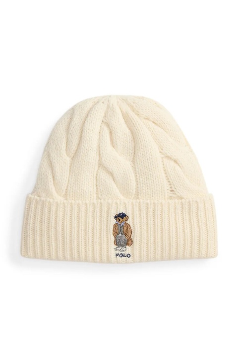 Polo Ralph Lauren czapka wełniana kolor beżowy 455981433 - zdjęcie produktu nr 1