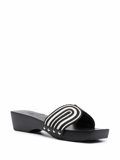 Ancient Greek Sandals the harness clog sandals - Black - zdjęcie produktu nr 2
