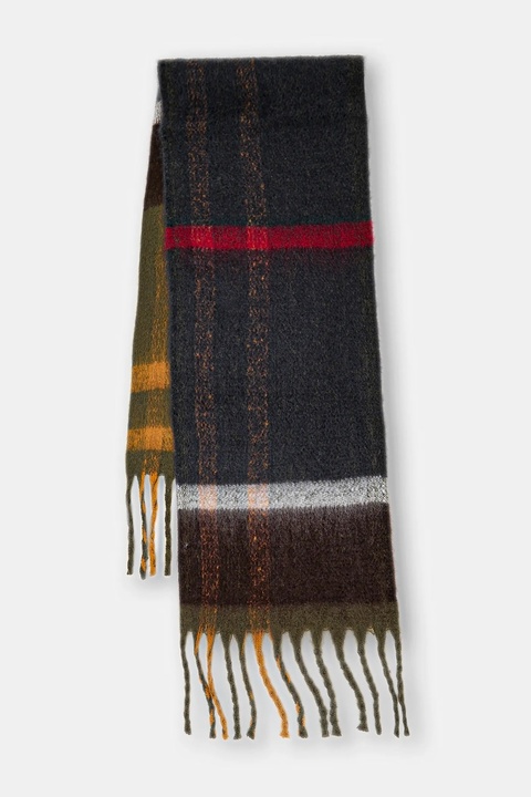 Barbour szalik damski kolor zielony wzorzysty LSC0293 - zdjęcie produktu nr 1