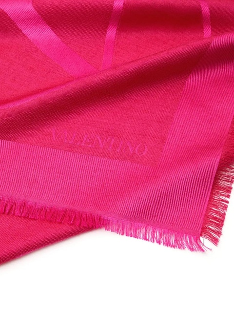 Valentino Garavani VLogo Signature scarf - Pink - zdjęcie produktu nr 2