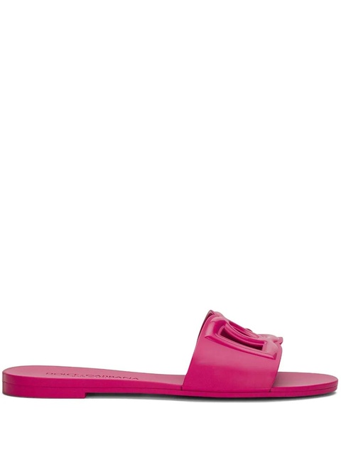 Dolce & Gabbana Bianca DG-logo slides - Pink - zdjęcie produktu nr 2