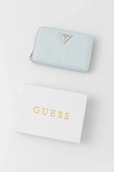 Guess portfel CRESIDIA damski kolor niebieski SWPG93 49140 - zdjęcie produktu nr 2