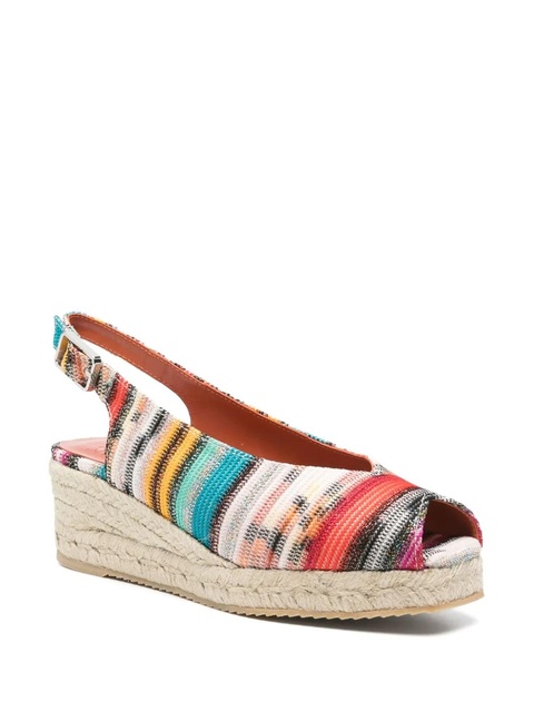 Missoni 45mm striped espadrilles - Red - zdjęcie produktu nr 2