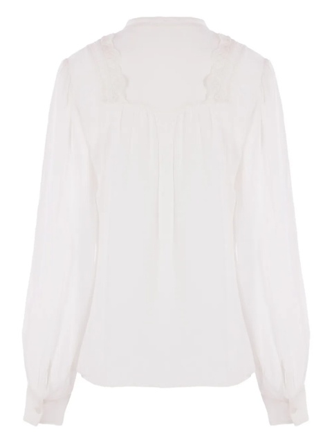 ISABEL MARANT silk embroidered shirt - White - zdjęcie produktu nr 2