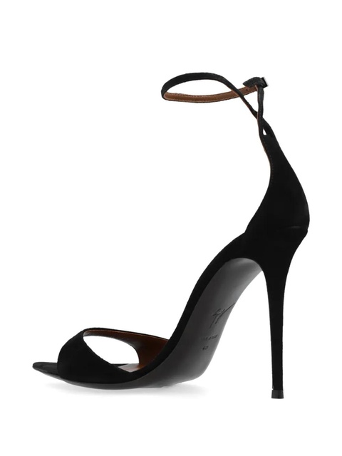 Giuseppe Zanotti Kanda 115mm suede sandals - Black - zdjęcie produktu nr 2