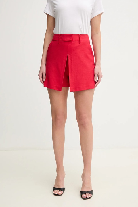 Simona Corsellini spódnicospodnie damskie kolor czerwony gładkie high waist P25CPPG002 - zdjęcie produktu nr 1