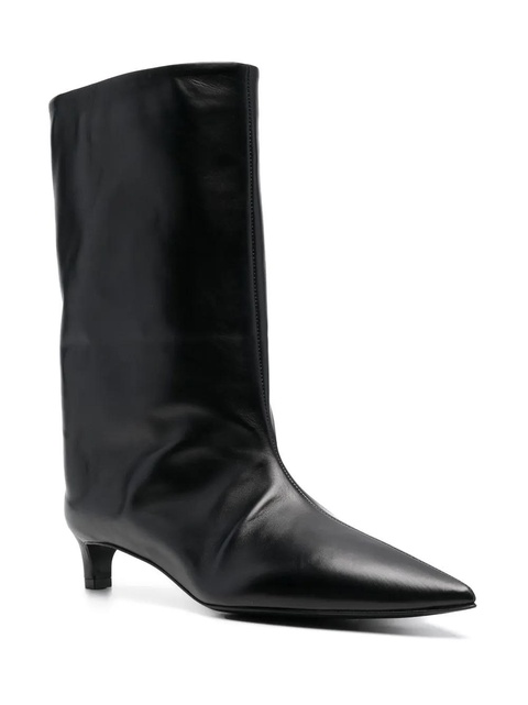 Jil Sander pointed-toe leather boots - Black - zdjęcie produktu nr 2