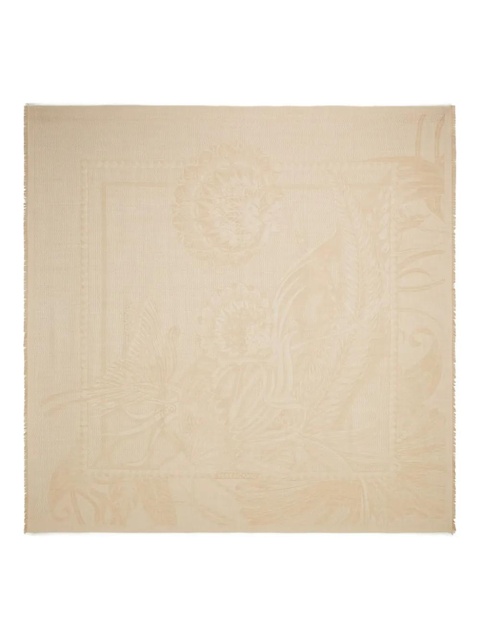 Ferragamo jacquard square scarf - Neutrals - zdjęcie produktu nr 1