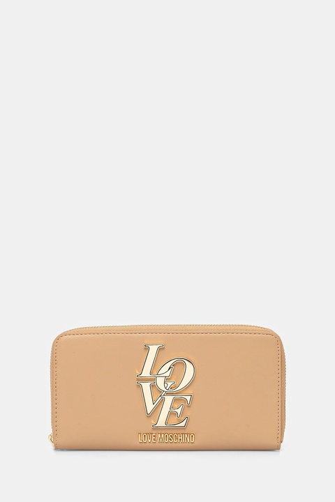 Love Moschino portfel damski kolor beżowy JC5664PP1 - zdjęcie produktu nr 2