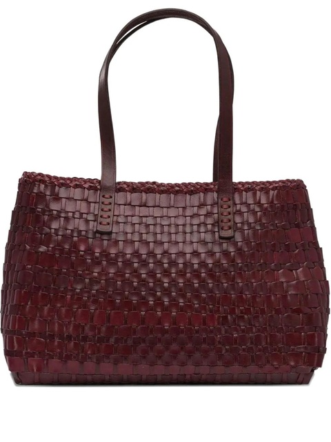 DRAGON DIFFUSION Salvage woven calf leather tote bag - Brown - zdjęcie produktu nr 1