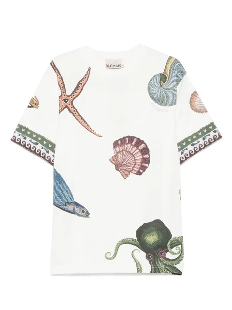 ALEMAIS Bath House T-shirt - White - zdjęcie produktu nr 1