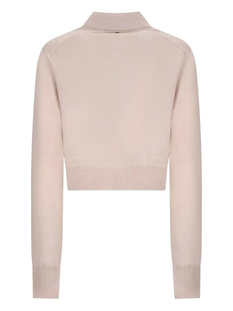 Sportmax collared button-front cardigan - Pink - zdjęcie produktu nr 2