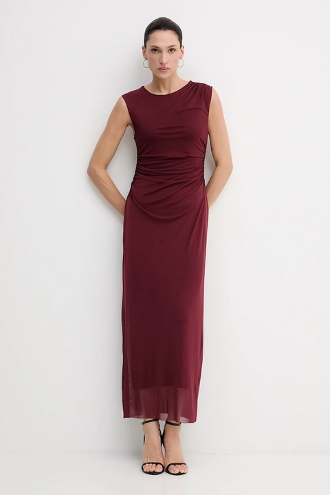 Pedro del Hierro sukienka kolor bordowy maxi dopasowana 6192943 - zdjęcie produktu nr 1