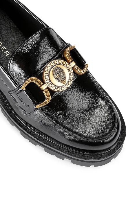 Kurt Geiger London mokasyny skórzane Mansion Loafer damskie kolor czarny na platformie 4728300309 - zdjęcie produktu nr 2